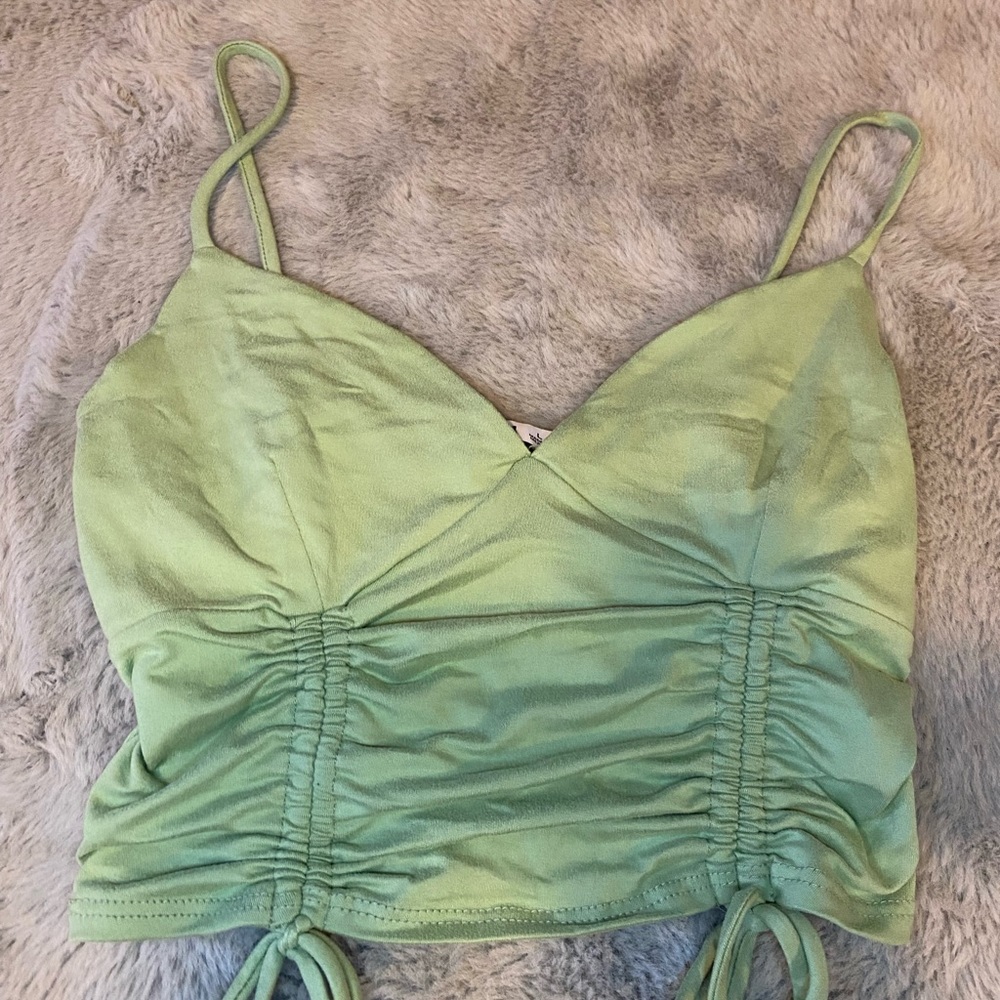Mint green crop top